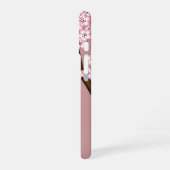 春のこけし - ピンクの可愛い日本芸者 iPhone 16ケース (左側面)