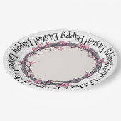 春のさくらんぼ・ブロッサム・グローブで ペーパープレート (アングル)