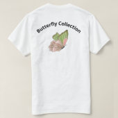 春のささやき蝶グラフィックTシャツ Tシャツ (デザイン裏面)
