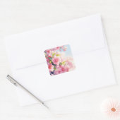 春のささやき 桜 スクエアシール (封筒)