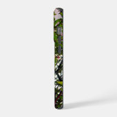 春のささやき: 水彩画のピンクの花の木 iPhoneケース (左側面)