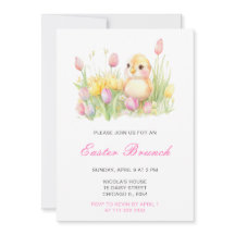 春のひよこ イースターバージョンの朝食