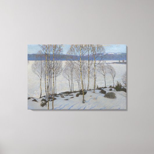 春のアプローチ1903 (キャンバス上の油) キャンバスプリント (正面)