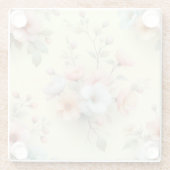春のイースターの花 ガラスコースター (裏面)