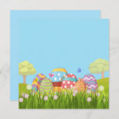 春のイースターエッグ シーズンカード (正面/裏面)