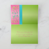 春のイースターカードの色 シーズンカード (内部)