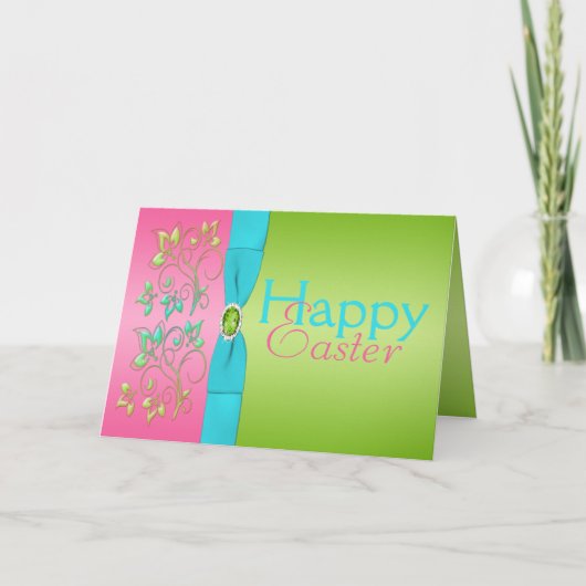 春のイースターカードの色 シーズンカード (正面)