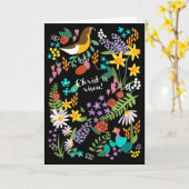 春のイースターカード カード (黄色い花)