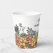 春のイースターベイビーシャワー 紙コップ (正面)