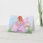 春のイースター妖精のバニーカード シーズンカード (裏面)