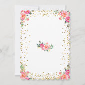 春のイースター ベビーシャワー招待状 招待状 (裏面)