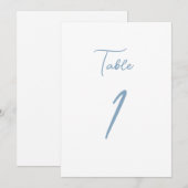 春のウィムジー テーブルナンバー (正面/裏面)