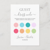 春のウェディングドレスコード挿入カード エンクロージャーカード (正面)