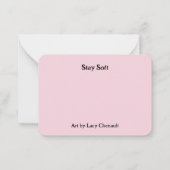 春のウサギ イースター オスタラ ノートカード (裏面)