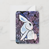 春のウサギ イースター オスタラ ノートカード (正面)