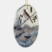 春のウタスズメ セラミックオーナメント (右)