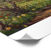 春のオリーブ・グローブ ポスター (角)