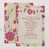 春のオーバーレイ招待状 招待状 (正面/裏面)