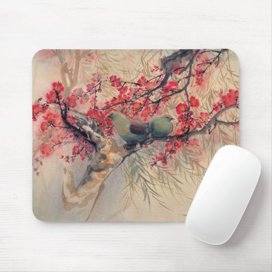 春のカップル マウスパッド (マウス)