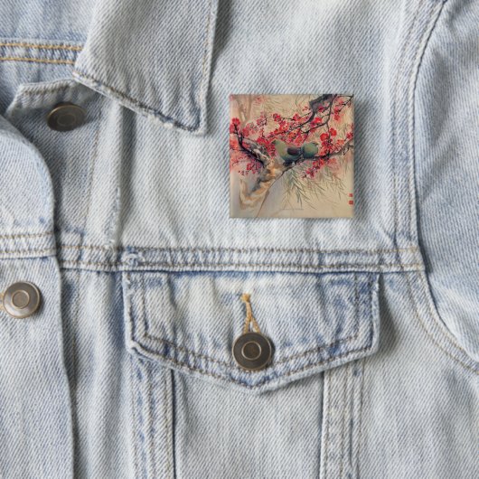 春のカップル 缶バッジ (インサイチュ)