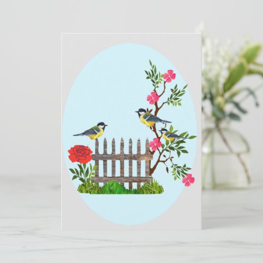 春のカード 招待状 (スタンド正面)