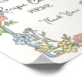 春のガーデンパーティー パステル フラワーをシェアする レシピ ポスター (角)