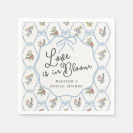 春のガーデンパーティー パステル フラワーブライダルシャワー スタンダードカクテルナプキン