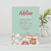 春のガーデン招待状 招待状 (スタンド正面)