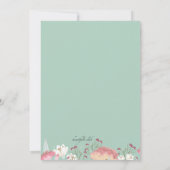 春のガーデン招待状 招待状 (裏面)