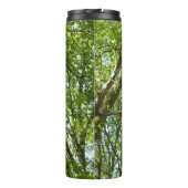 春のキャノピ葉ーグリーン自然シーン タンブラー (裏面)