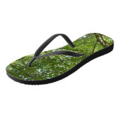 春のキャノピ葉ーグリーン自然シーン ビーチサンダル (アングル)