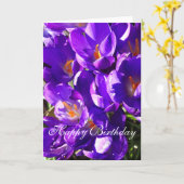 春のクロコス カード (黄色い花)