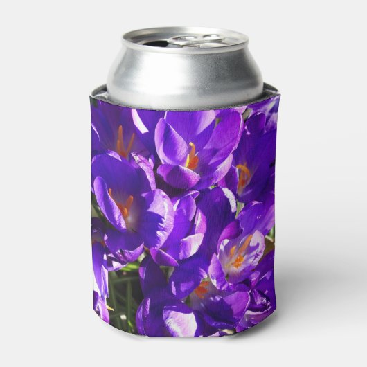 春のクロッカス 缶クーラー (缶正面)