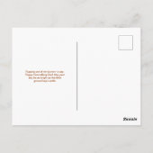 春のグラウンドホッグの喜び ポストカード (裏面)