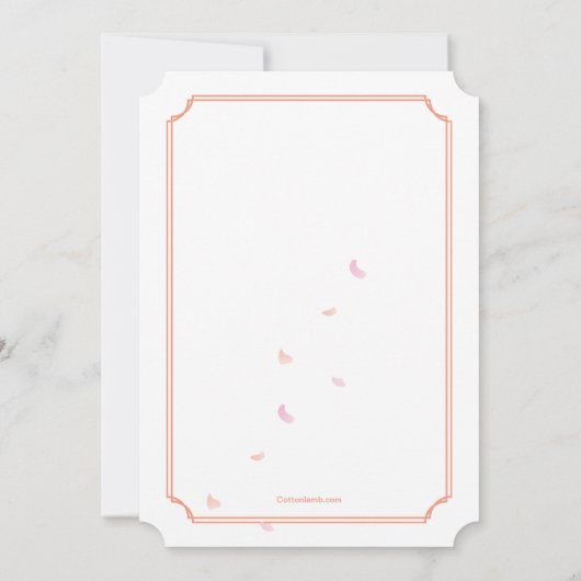 春のサイン ご招待 招待状 (裏面)