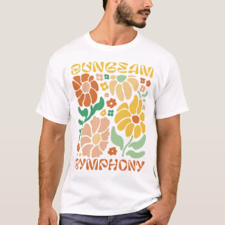 春のサンシャインシンフォニー - 輝く花の爆発 Tシャツ