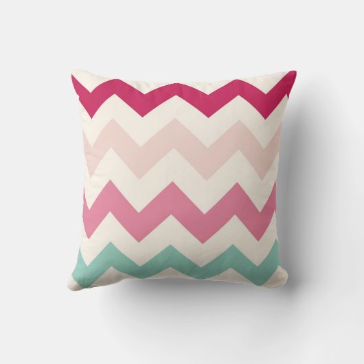春のシェブロンのジグザグ形のストライプなジグザグパターンの上品 クッション (裏面)