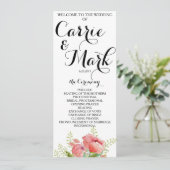 春のシャクヤクの結婚式プログラム プログラム (スタンド正面)