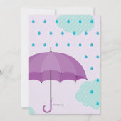 春のシャワーブライダルシャワー 招待状 (裏面)