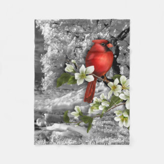 春のシンボルや象徴 フリースブランケット