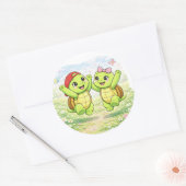 春のジャンプ ラウンドシール (封筒)