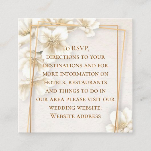 春のスイセンの花情報同封カード エンクロージャーカード (正面)