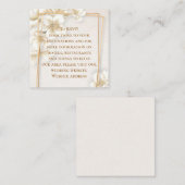 春のスイセンの花情報同封カード エンクロージャーカード (正面/裏面)