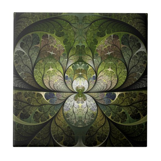 春のステンドグラス タイル (正面)