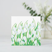 春のスノードロップ カード (スタンド正面)