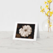 '春のセピアローズ' ブランク ノート カード (黄色い花)