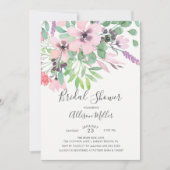 春のタイムフラワーズブライダルシャワーの招待 招待状 (正面)