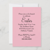 春のチューリップのイースターブランチ 招待状 (裏面)