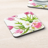 春のチューリップの花束 コースター (左側)