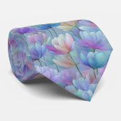 春のチューリップの花柄ネクタイ ネクタイ (ロール)